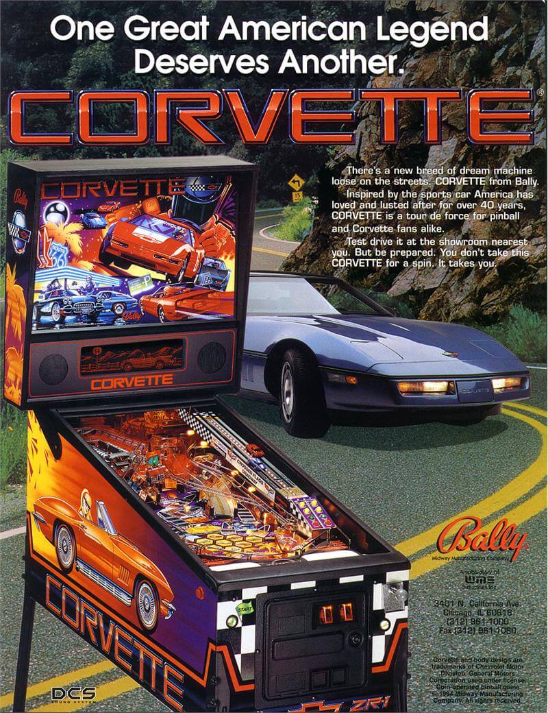 Corvette Pinball Machine by Bally - Image 3