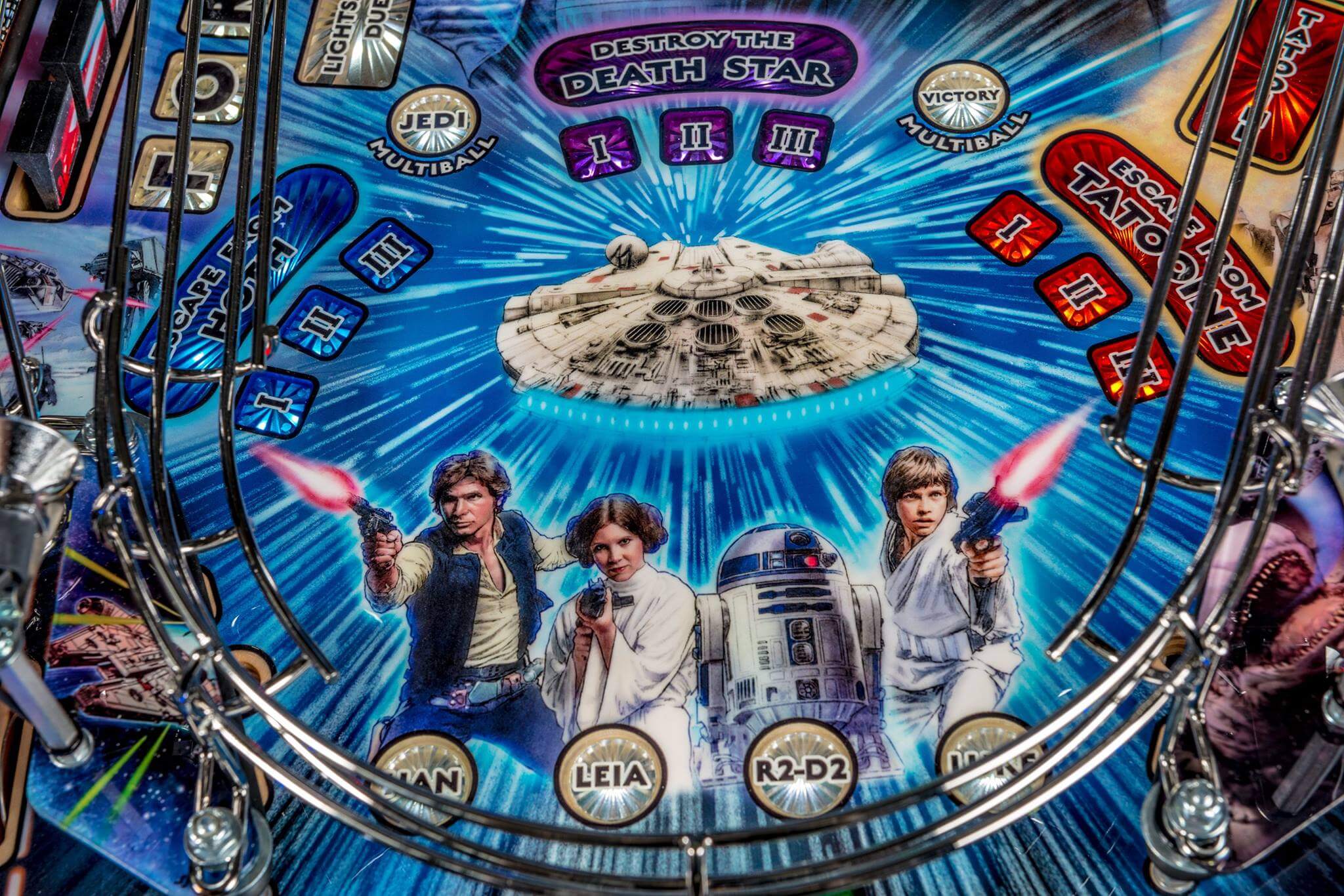 Star Wars Premium Comic Art Pinball Machine by Stern - Image 9