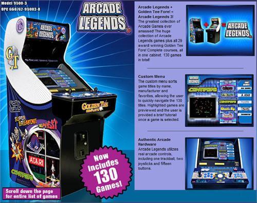 Arcade Legends 3 with over 100 games! (including Golden Tee, Space Invaders, Centipede, & Asteroids) - Image 2
