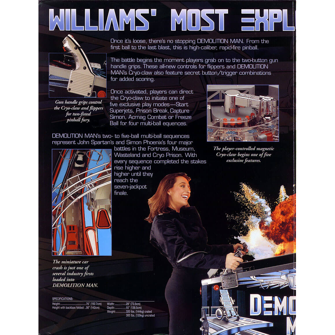Demolition Man Pinball Machine by Williams - Image 5