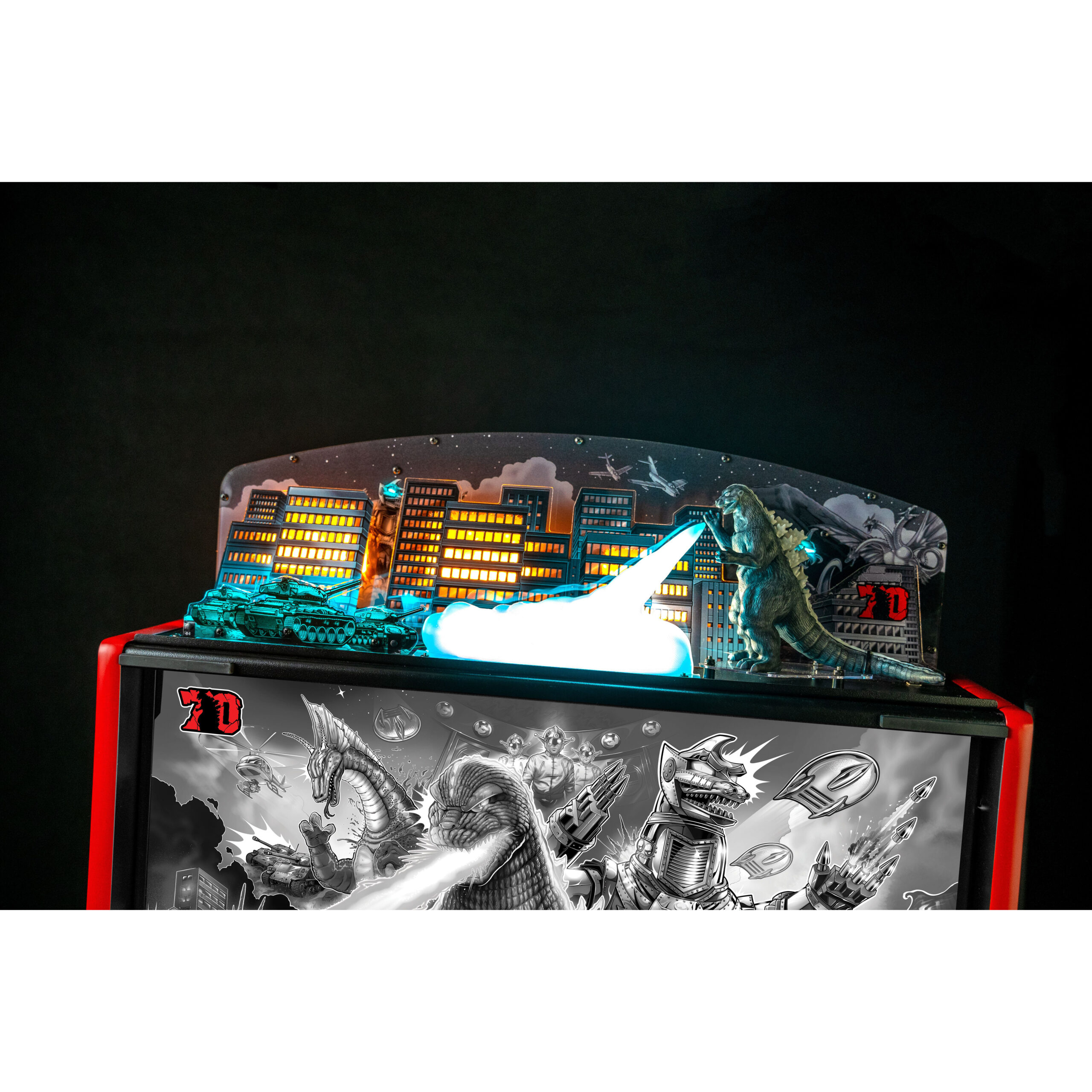 Godzilla 70th Anniversary Pinball Topper by Stern - Image 2
