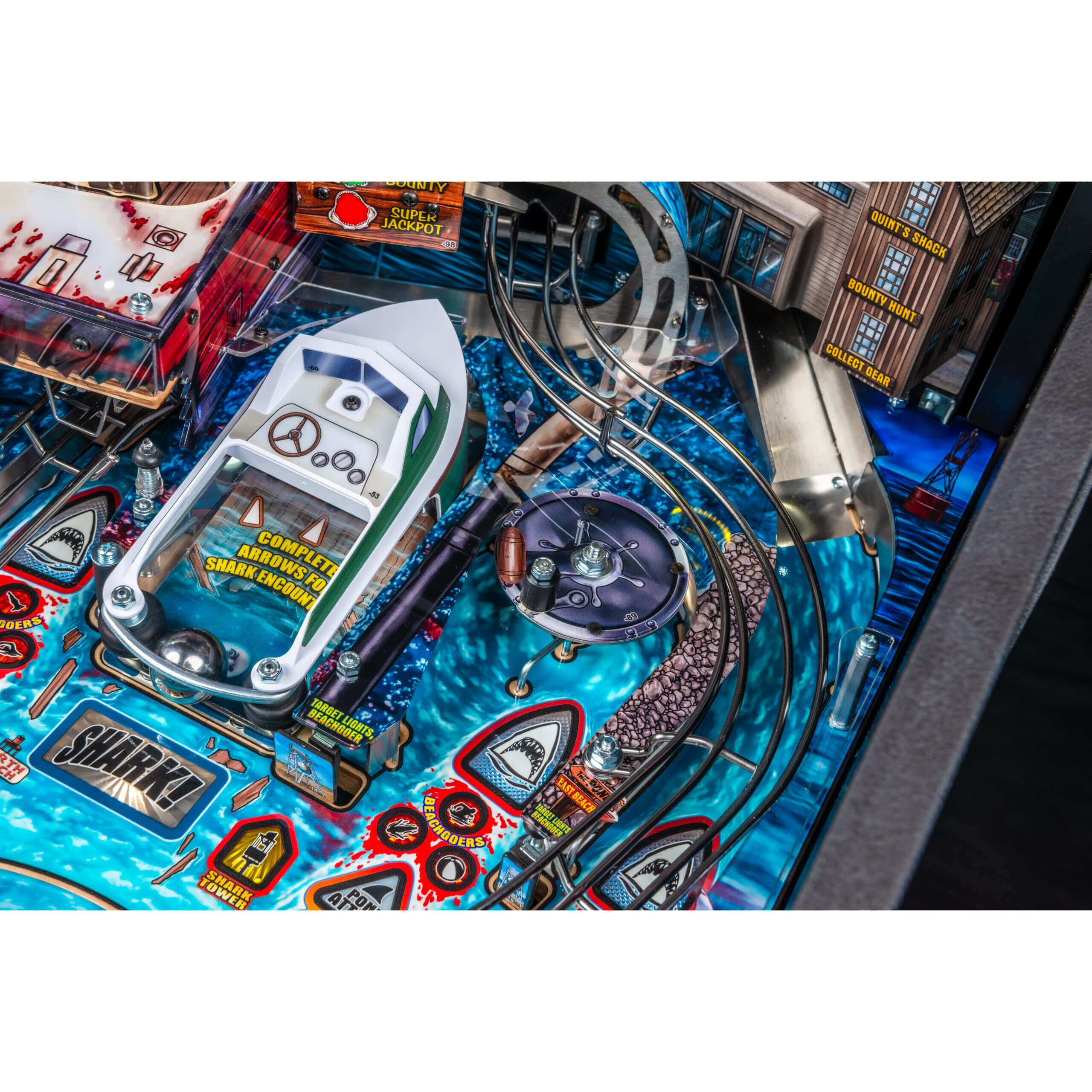 Jaws Premium Pinball Machine by Stern - Image 10