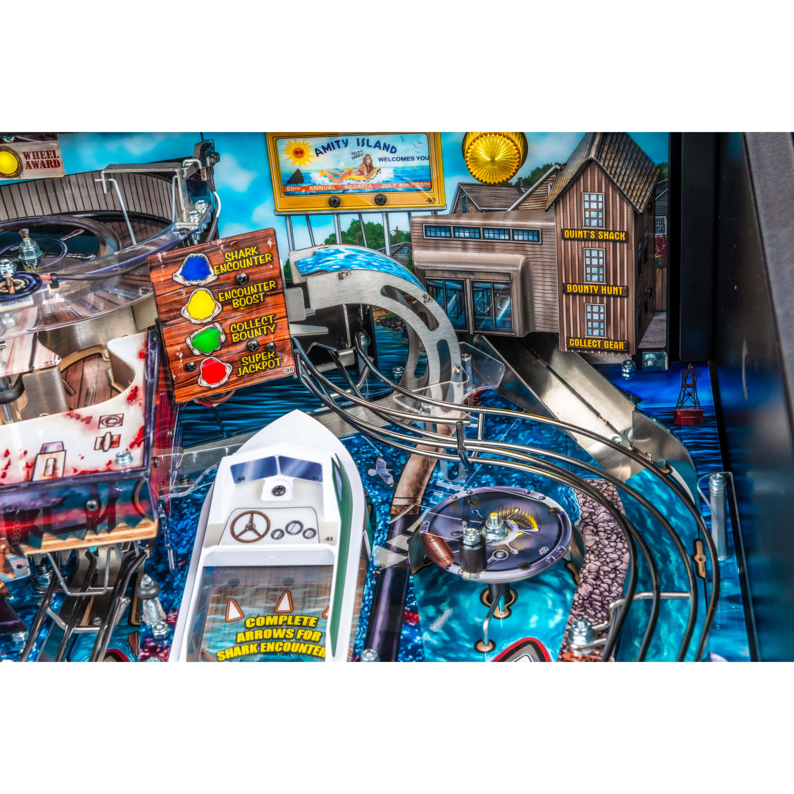 Jaws Premium Pinball Machine by Stern - Image 11