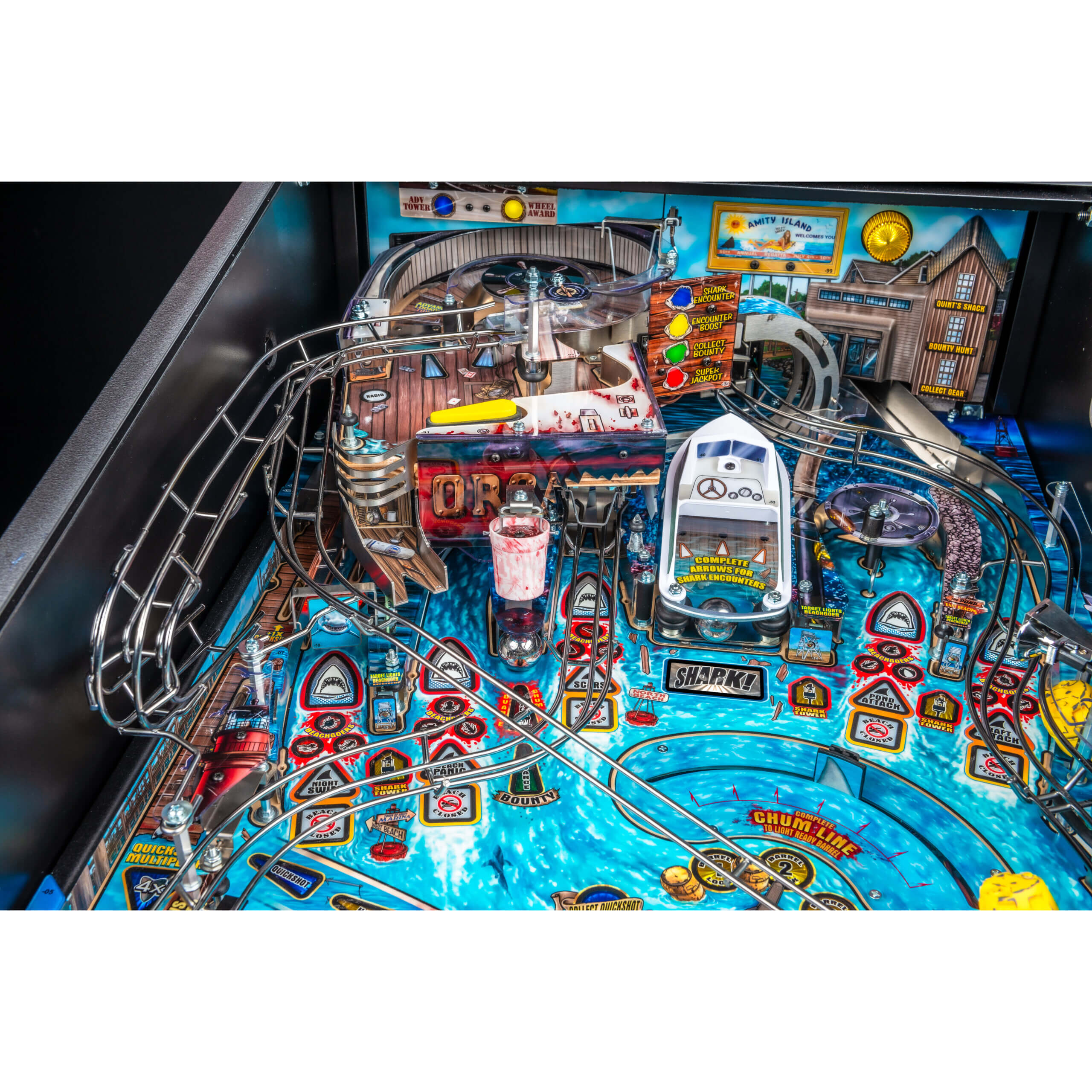 Jaws Premium Pinball Machine by Stern - Image 12
