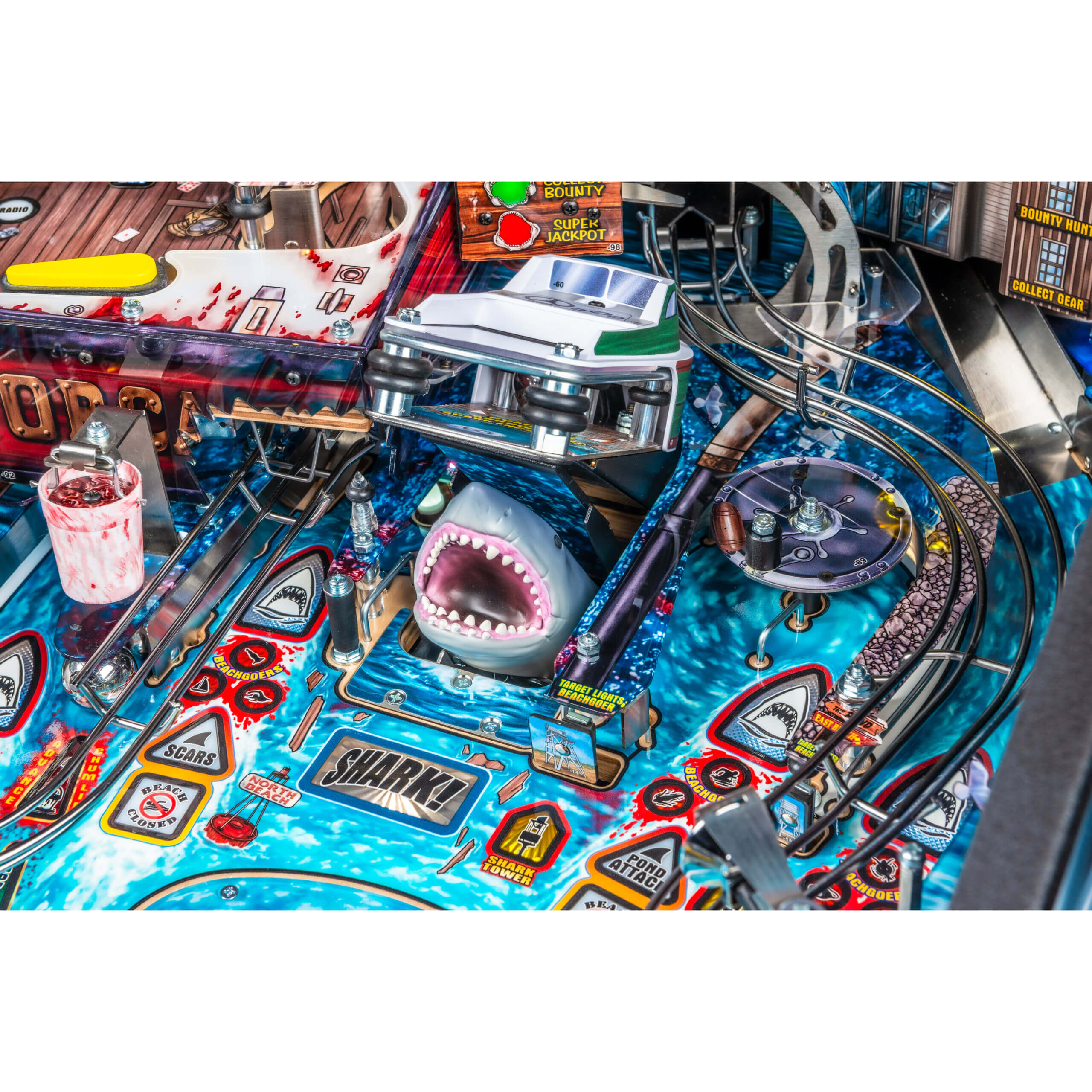 Jaws Premium Pinball Machine by Stern - Image 13