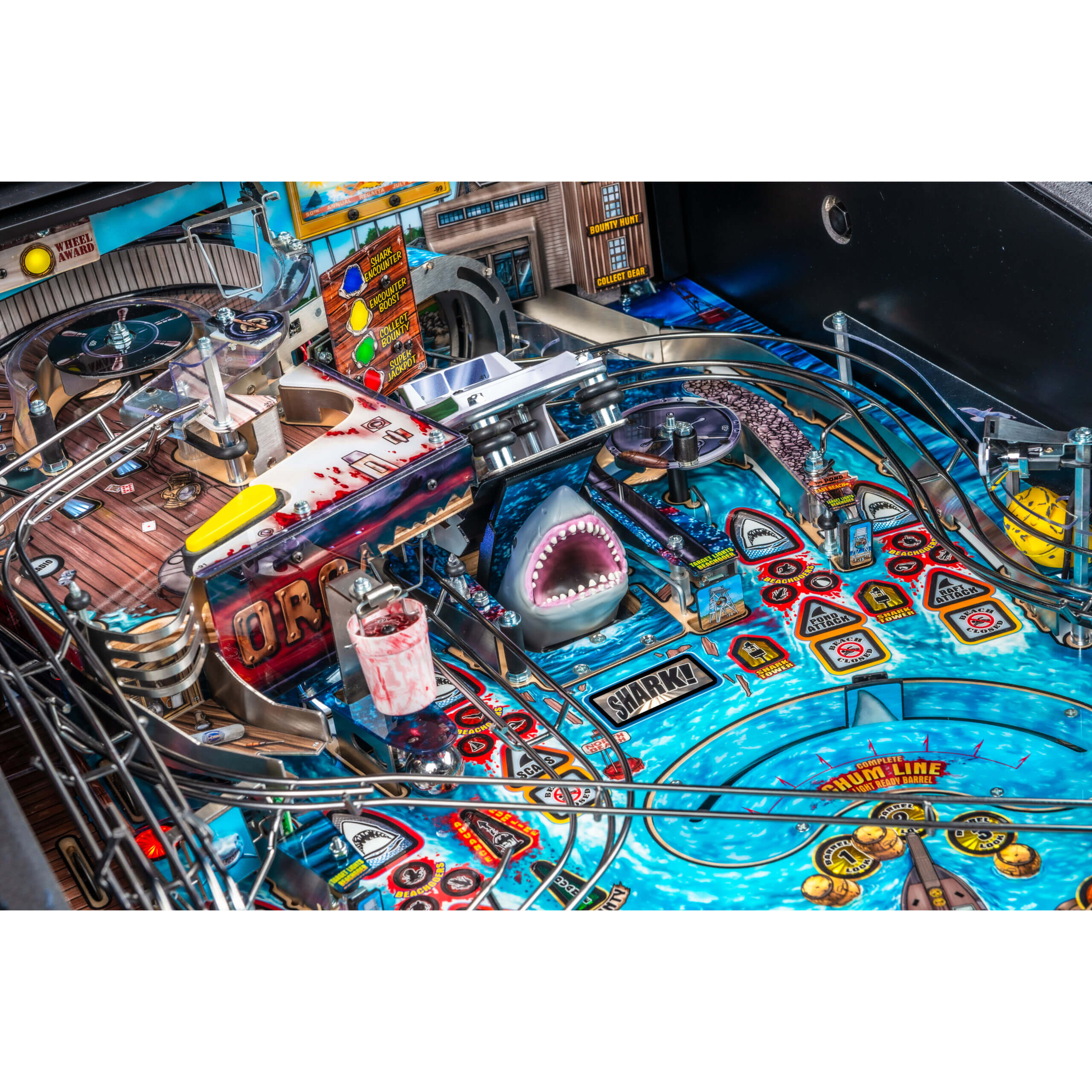 Jaws Premium Pinball Machine by Stern - Image 14