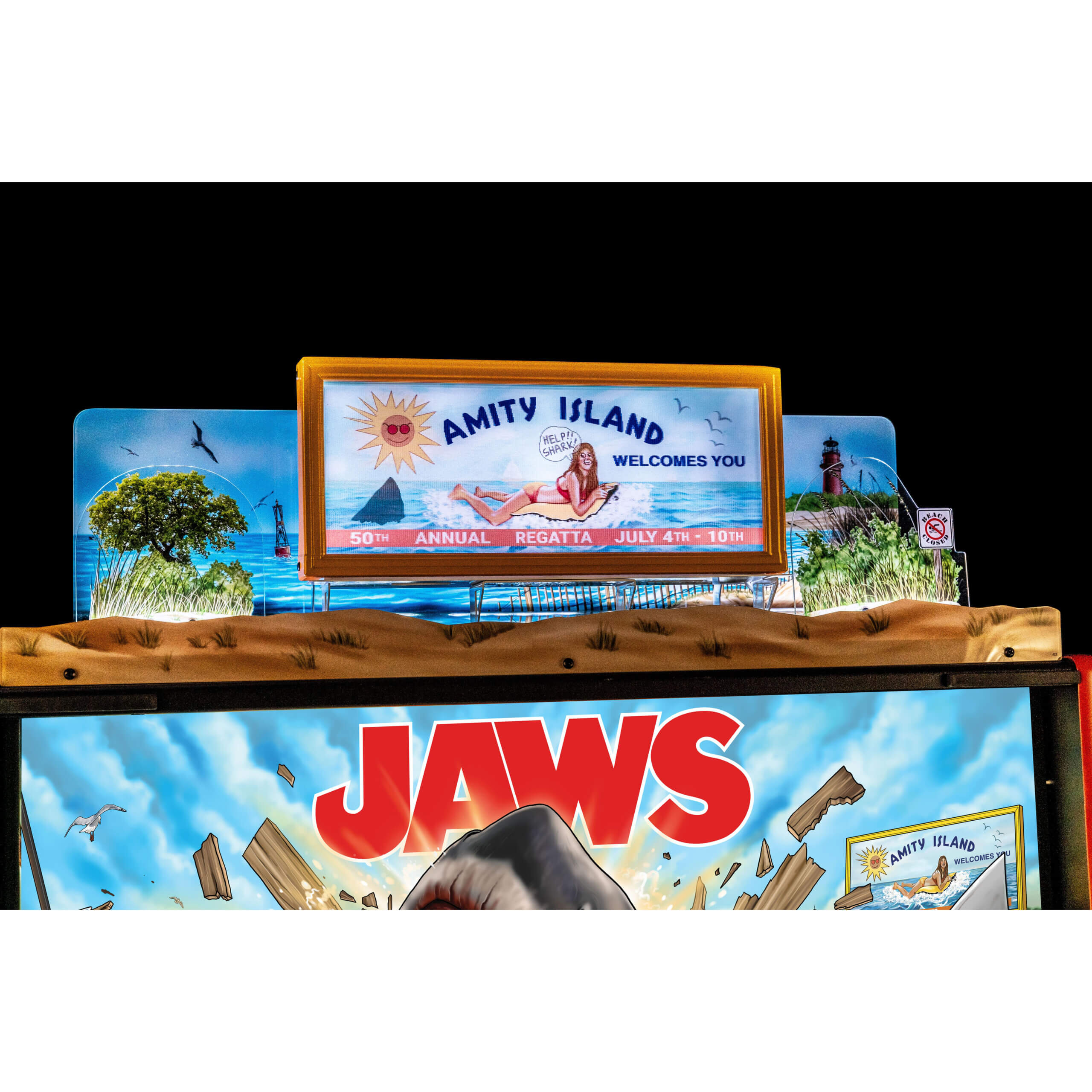 Jaws Pinball Topper by Stern - Image 2