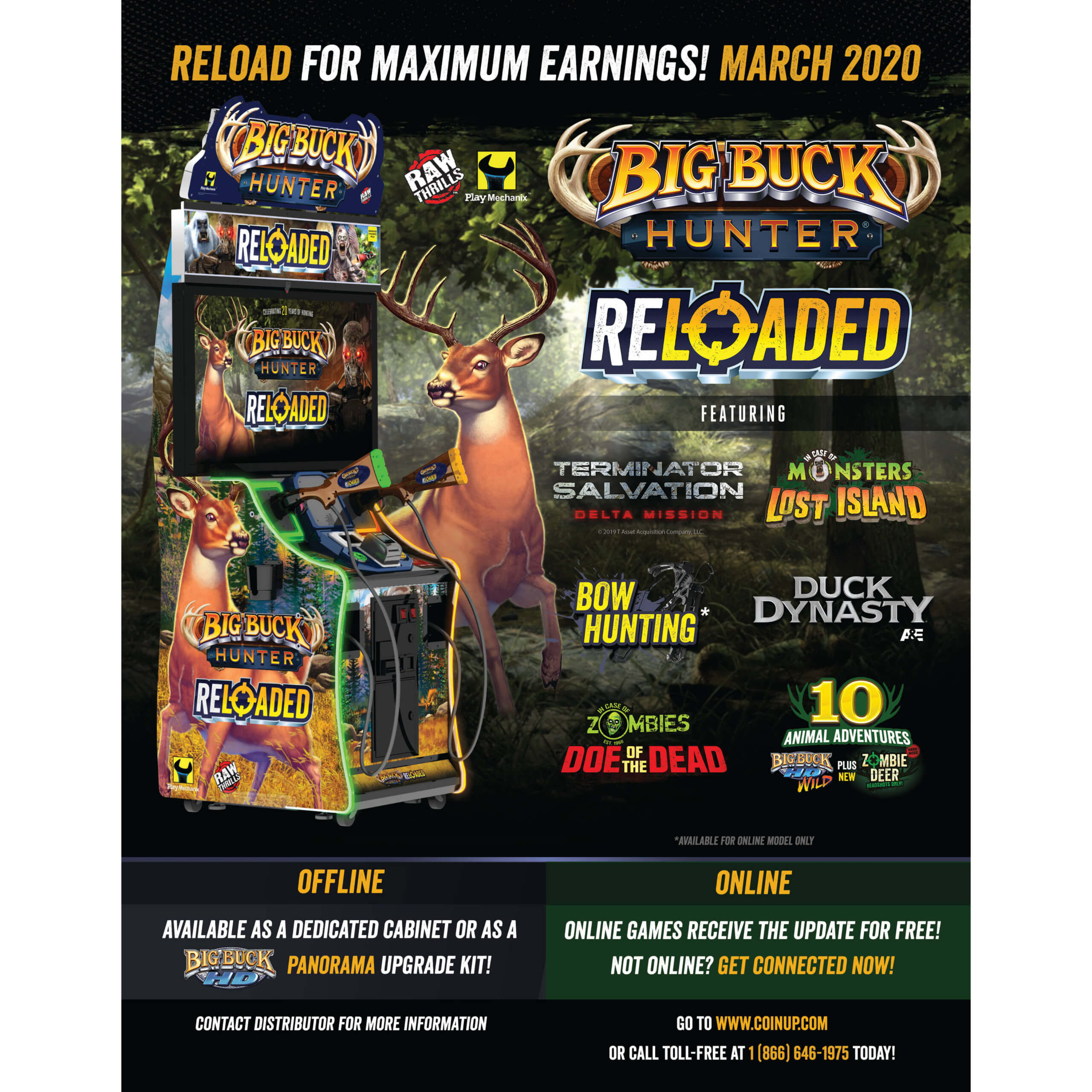 Big Buck Hunter Reloaded with 42″ LCD Monitor – Online Model - Image 2