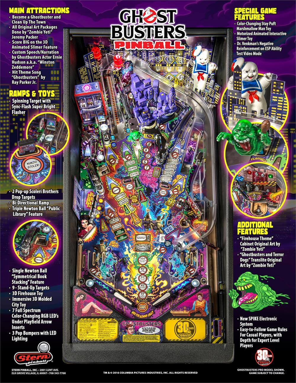 Ghostbusters Pro Pinball Machine by Stern - Image 11
