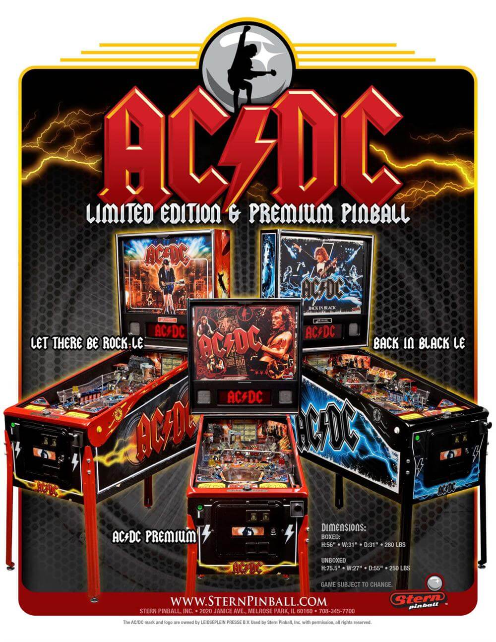 AC/DC Premium Pinball Machine by Stern - Image 9