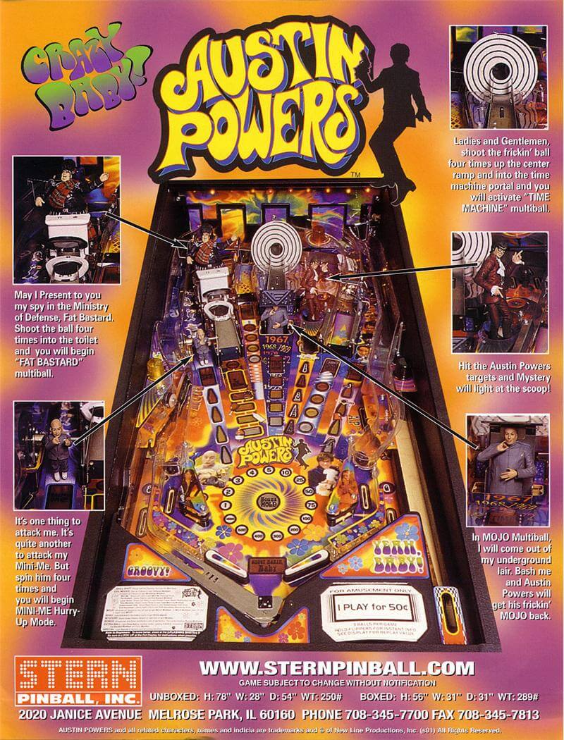 Austin Powers Pinball Machine by Stern - Image 3