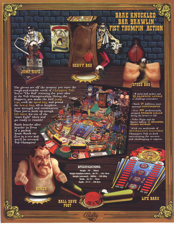 Champion Pub Pinball Machine by Bally - Image 10