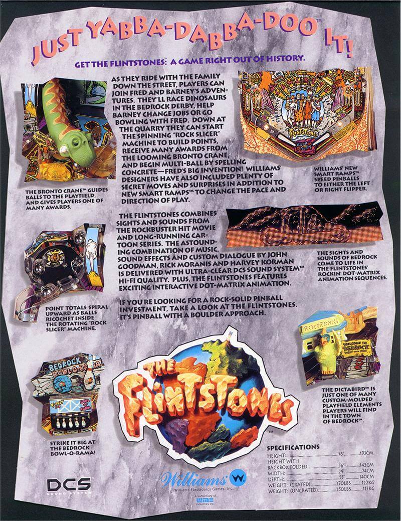 Flintstones Pinball Machine by Williams - Image 9