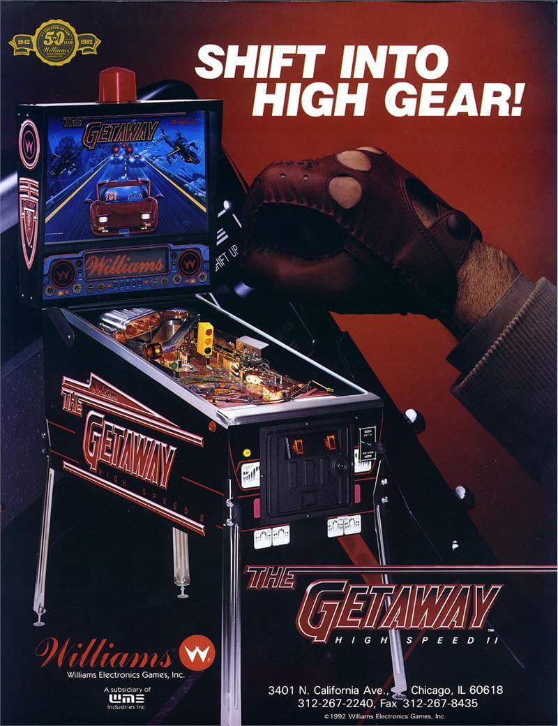 Getaway: High Speed 2 Pinball Machine by Williams - Image 7