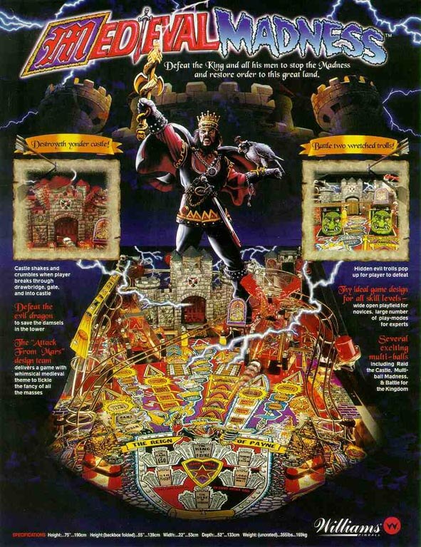 Medieval Madness Pinball Machine by Williams - Image 10