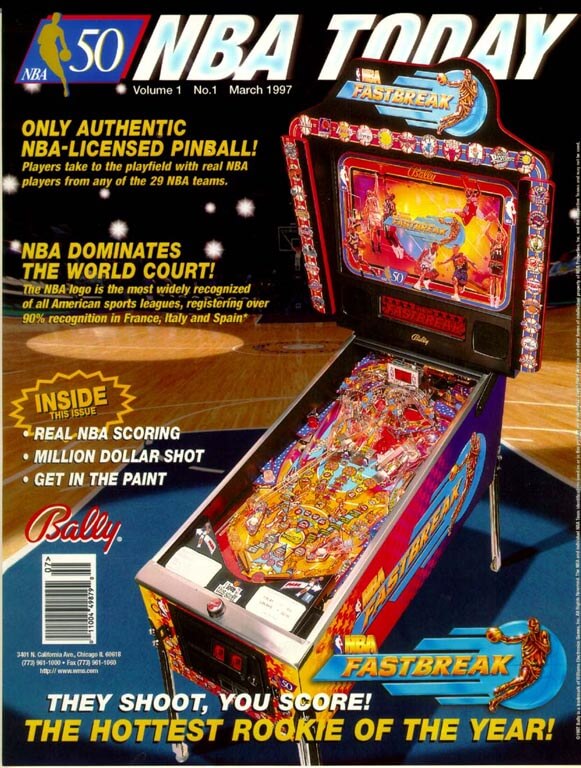 NBA Fastbreak Pinball Machine by Bally - Image 9
