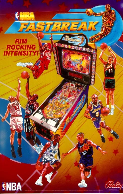 NBA Fastbreak Pinball Machine by Bally - Image 8