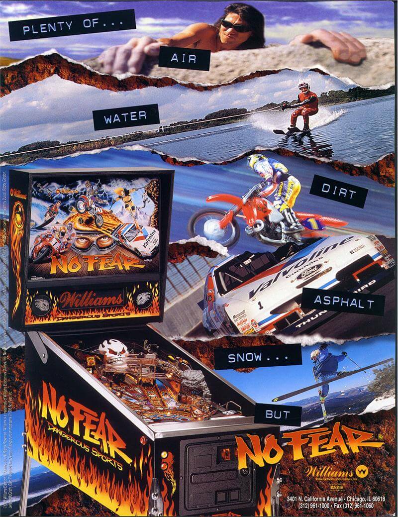 No Fear Pinball Machine by Williams - Image 9