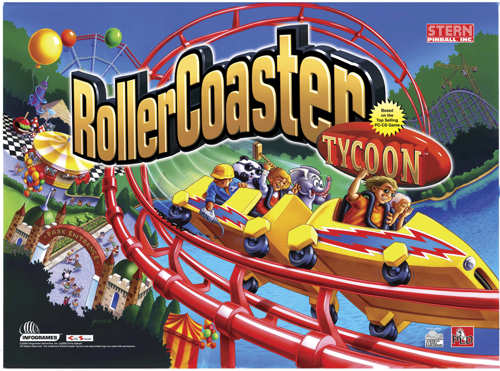 Roller Coaster Tycoon Pinball Machine by Stern - Image 3