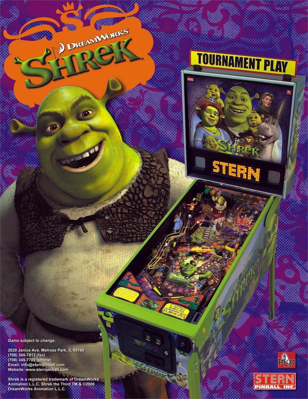 Shrek Pinball Machine by Stern - Image 8