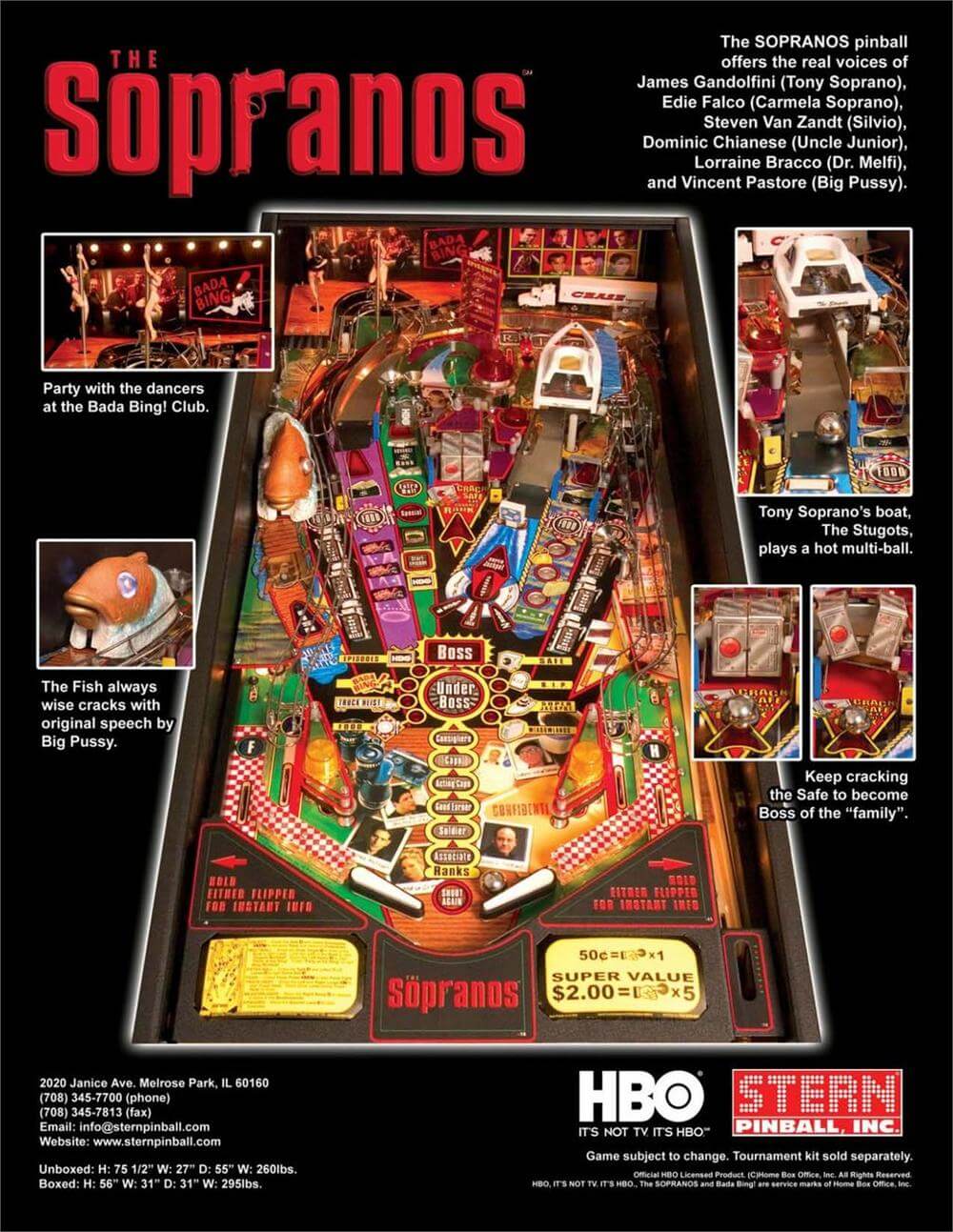 Sopranos Pinball Machine by Stern - Image 10