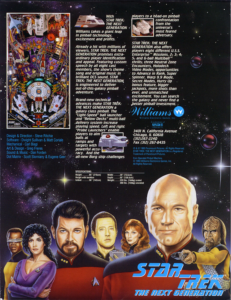 Star Trek: The Next Generation Pinball Machine by Williams - Image 9
