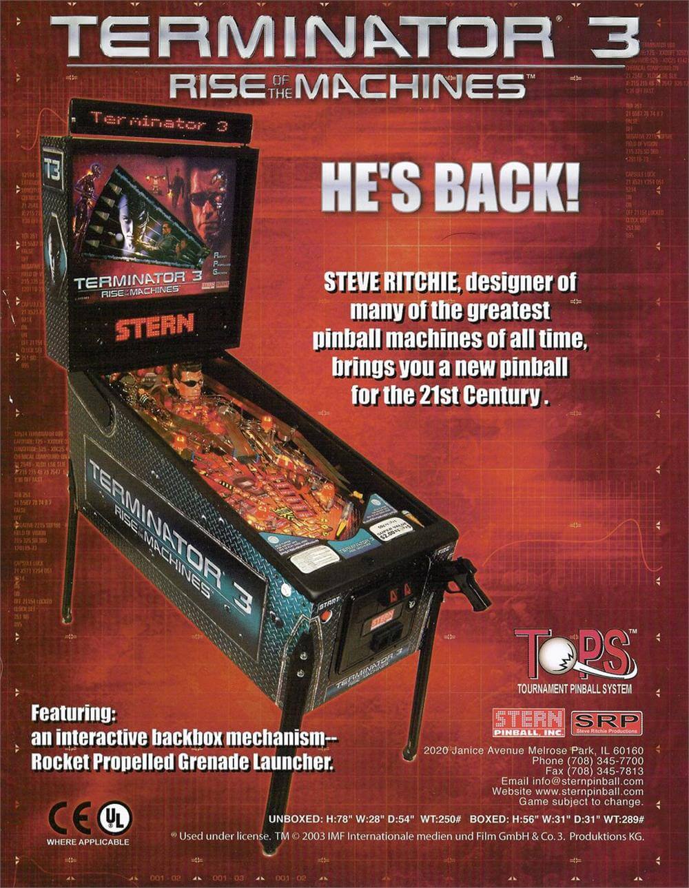 Terminator 3 Pinball Machine by Stern - Image 9
