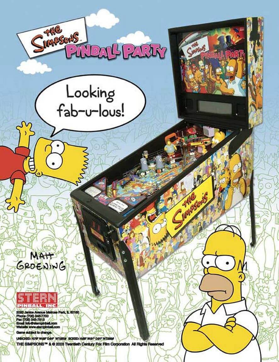 Simpsons Pinball Party Machine by Stern - Image 9