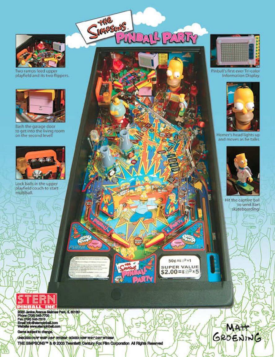 Simpsons Pinball Party Machine by Stern - Image 10