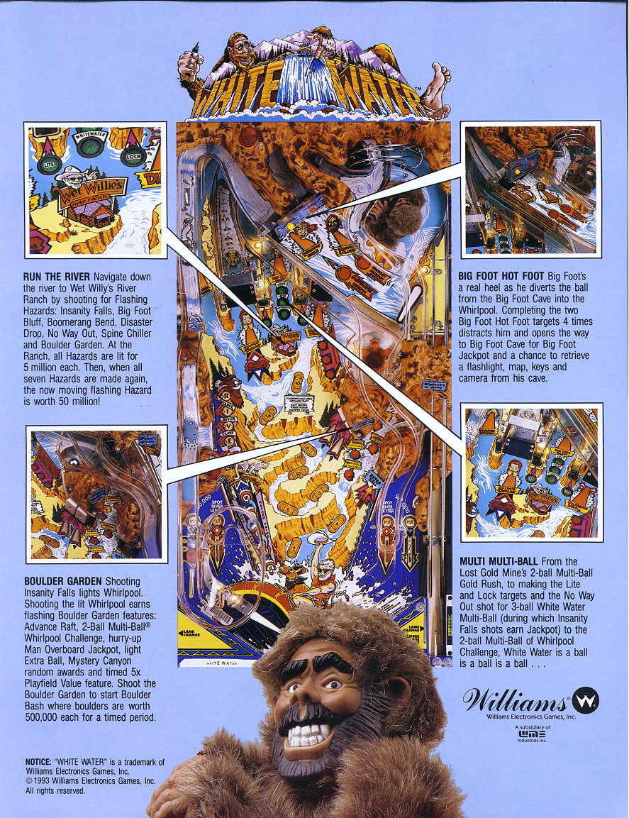 White Water Pinball Machine by Williams - Image 10