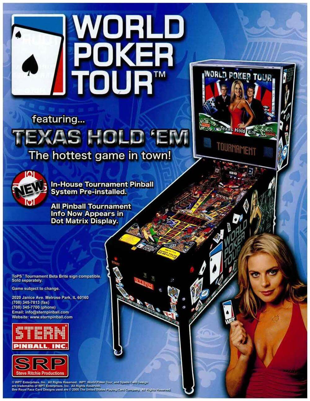 World Poker Tour Pinball Machine by Stern - Image 9