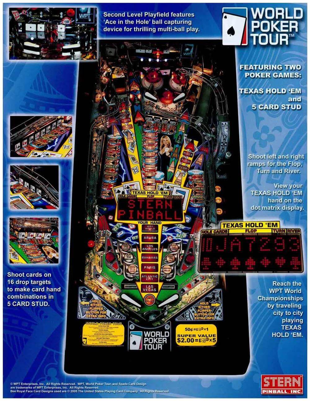 World Poker Tour Pinball Machine by Stern - Image 10